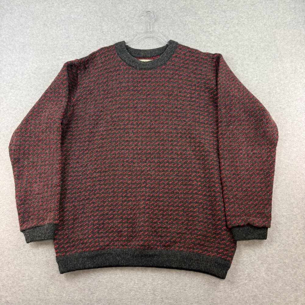 Vintage LL BEAN‎ Sweater Mens Size XXL Norway Wool Rayon Norwegian Birdseye VTG